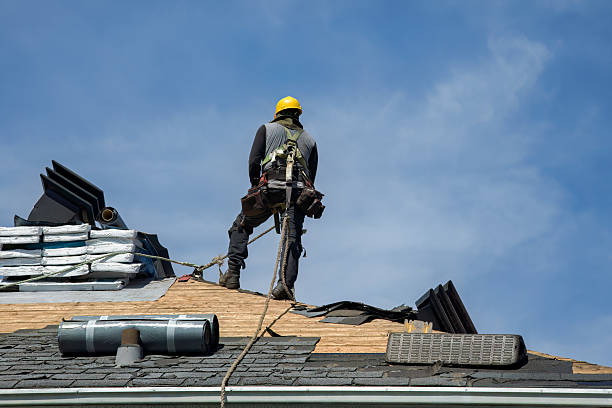 Professional Roofing technician working in Bowersville, GA